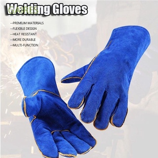GAIRES MIG guantes de soldadura Premium guantes de barbacoa soldador horno de cuero resistente al calor protección resistente al desgaste suministros de seguridad/Multicolor