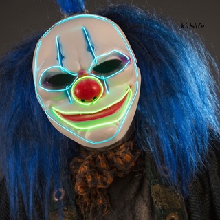 {kidslife} Máscara LED de Halloween suave luz festiva suministros de Halloween Cosplay alambre Halloween Festival suministros de fiesta máscara para Cosplay (1)