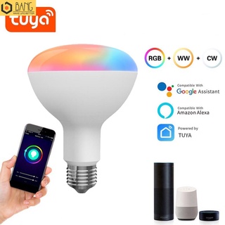 Tuya WiFi + Bluetooth-Bombilla LED Inteligente compatible Con Control De Voz De 10 W RGBCW Con Alexa Echo Plus Google Home BANG