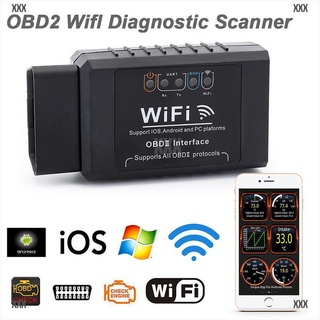 Xxx ELM327 WIFI OBD OBDII Auto escáner de diagnóstico de coche herramienta escáner para IOS Android TOM