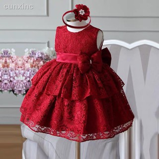 Vestido De Princesa tutú tutú De cumpleaños rojo/rojo/recién nacido (1)