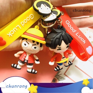 chunrong-Llavero De PVC De Dibujos Animados De Una Pieza , Diseño De Anime Luffy