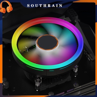 Southrain - ventilador de enfriamiento para CPU, absorción de calor, silencioso, con luz RGB, para PC, ordenador