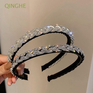 Qinghe niña clásica Esponja para lavado de rostro Forma Geométrica Diamante Diamante diadema diadema Estilo Coreano