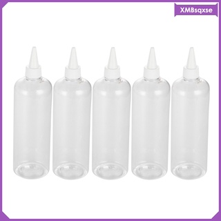 paquete de 500 ml aplicador de tinte para el cabello de plástico recargable champú crema botellas (1)