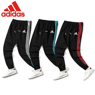 Adidas hombre casual pantalones tres bar casual pantalones deportivos negro y blanco, negro rojo, negro azul, talla m-5xl