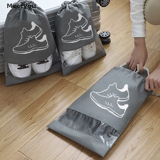 [meetyou] bolsa de almacenamiento de zapatos portátil no tejida para zapatos, organizador co