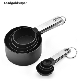 rgs 4 pzs cucharas medidoras de acero inoxidable/kit de cocina/herramienta de cocina super