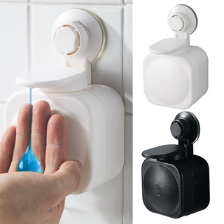 ventosa dispensador de jabón montado en la pared abs impermeable caja de jabón para el baño en casa