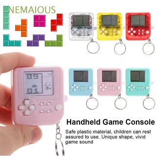 NEMAIOUS Plástico Consola De Juegos Jugador Con Llavero Retro Juguete De Mano Accesorios Mini 26 Niños Regalo Educativos
