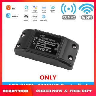 COD WIFI + RF 433 control Remoto Tuya Smart Switch Módulo Cuatro Métodos De Soporte Google Home Amazon Alexa En stock