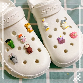 Crocs Charm lindo estilo oso conejo agujero zapatos decoración niños zapatos decoración zapato hebilla