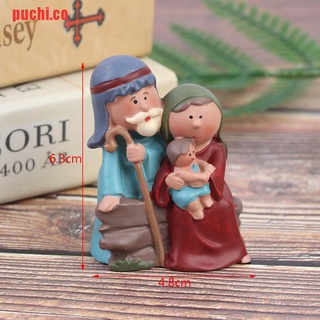 【puchi】Christ Nativity Of Jesus Ornament Gifts Nativity Scene Crafts