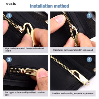 [Eesis] 2 Kits De Reparación De Cremalleras De Metal Para Manualidades De Costura DIY FGH