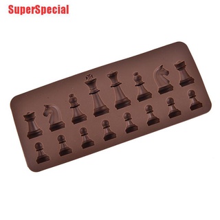 SSP 1 pza nuevos moldes de silicona de ajedrez para Chocolate/decoración de pasteles/utensilios de cocina (7)