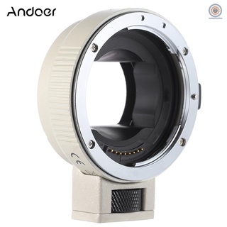 Rmf Andoer Auto Focus AF EF-NEXII adaptador de anillo de repuesto para la lente EF-S para el montaje NEX E 3/3N/5N/5R/7/A7/A7R/A7S/ 0/ 0/ 0 marco completo