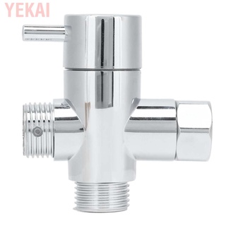 Yekai cabezal de ducha válvula desviador G1/2 3 vías para cabezal de ducha de mano y Spray fijo