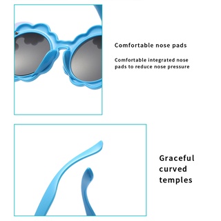 (KIQI-FASHION) Nuevas gafas de sol para niños lindas de moda con montura redonda, gafas de sol con protección UV de girasol para hombres y mujeres (6)
