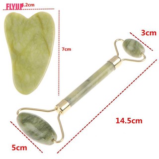flyup rodillo y gua sha herramientas de jade natural rascador masajeador con piedras para cara (8)