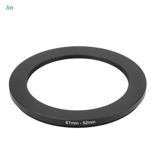 lin 67mm a 52mm metal step down anillos adaptador de lente filtro cámara herramienta accesorio nuevo