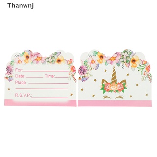 [tai] 10pcs invitaciones tarjetas unicornio tarjetas niños cumpleaños boda invitaciones sdg (1)