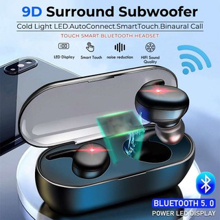 Y30 audífonos inalámbricos para Android iPhone audífonos Bluetooth 5.0 con audífonos motocicleta Auto-reproductor de sonido estéreo 3D inalámbricos (1)
