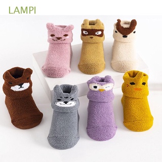 LAMPI Girls Newborn Floor Socks Infant Cartoon Baby Socks Cute Keep Warm Children Autumn Winter Thick Soft Anti-slip Sole