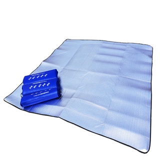 Suqi alfombrillas de Camping ligeras impermeables de doble cara de papel de aluminio al aire libre al aire libre colchón de playa EVA para tiendas de campaña plegable almohadillas manta de Picnic (4)