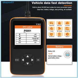 [Mi] lector de código compacto detección rápida herramienta de diagnóstico Plug and Play para Auto