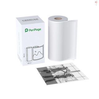 PeriPage 56 x 30 mm pegatina de fotos translúcida sin BPA adhesivo rollo de papel térmico papel adhesivo impermeable a prueba de aceite a prueba de fricción para PeriPage A6/A8/A9/A9s/A9 Pro/A9 Max/A9s Max Mini BT impresora móvil térmica