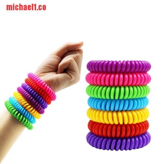 【michael1】1/5PCS PIC Bugables Citronella Scented Coil Wristbands, Reusab