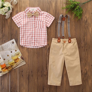Conjunto De ropa Para niños con corbata De mariposa+pantalones caballero Para niños/bebés/niños