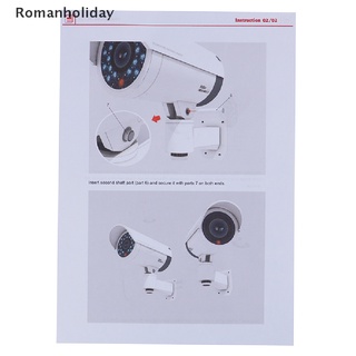 [romanholiday] 1:1 modelo de papel falso de seguridad maniquí cámara de vigilancia modelo de seguridad puzzles co (8)