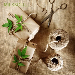 milkbolll 30m caliente natural de yute cuerda de decoración de boda bolsa de arpillera regalo embalaje nuevos cordones cuerda cuerda de fiesta suministros hessian