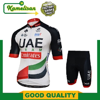 Equipo de los emiratos árabes unidos Jersey de ciclismo de carreras babero pantalones cortos de bicicleta Jersey de Gel almohadilla pantalones cortos de secado rápido para hombre de verano Tops Jersey