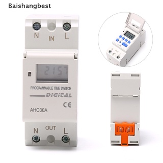 [BSB] AHC30A 220V Interruptor De Tiempo Digital Semanal Programable Temporizador Electrónico 220V AC [Baishangbest]