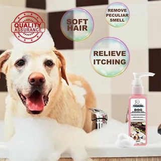 Perro mascota Gel de ducha duradera fragancia y ácaros descontaminación 500ml gato Gel acondicionador de cabello M6S4