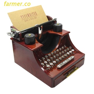 far2 vintage typewriter caja de música antigua cajas musicales mecánicas cumpleaños boda regalo decoración de mesa (1)