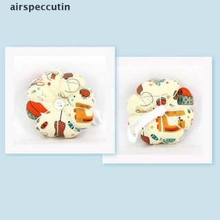 [airspeccutin] 1 pieza de costura pincushion forma de calabaza suave tela de algodón botón correa de muñeca [airspeccutin]