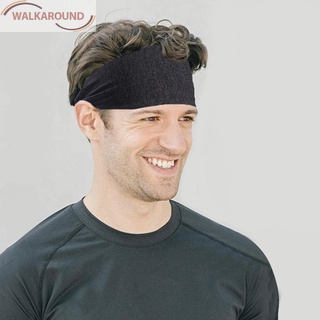 (Wal) Diadema deportiva de Yoga al aire libre ciclismo Running Fitness sudadera (gris oscuro)