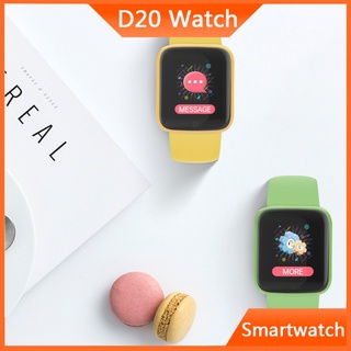 y68 d20 2021 nuevo macaron smart watch colorido moda fitness pulsera tracker monitor de frecuencia cardíaca presión bluetooth smartwatch