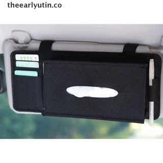 yutin universal coche visera de pañuelos caja de pañuelos accesorios auto organizador titular caso de papel.