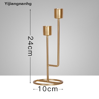 Yijiangnanh Metal Candle Holder Simple Golden Wedding Decoration Bar Party Living Room Hot (7)