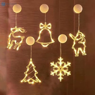 [premium] [inventario Disponible] lámpara De ventana De navidad Led Para navidad decoración De santa claus/boquillas De nieve/papá Noel/campana