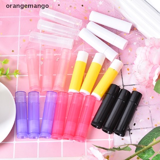 orangemango 10pcs 5g 7 colores lápiz labial tubo bálsamo labial recipientes vacíos cosméticos co