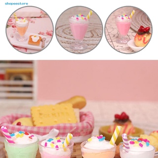 So resina Mini helado helado taza modelo compacto para casa de muñecas 1/12