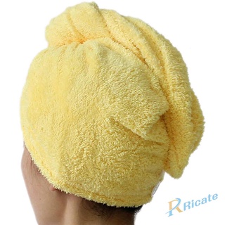 *◍* Sombrero de secado de cabello de secado rápido toalla de pelo gorro de microfibra Super absorción