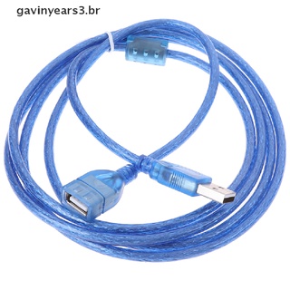 1 pza cable Extensor De extensión Usb 2.0 Macho a hembra cable Adaptador 0.3/0.5/1.5/2m (Br)