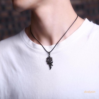 dodysin Dragon Flame Necklace for Men or Women Punk Gothic Hollow Style Mythical Pendant with Chain Fantasy Fashion Jewelry