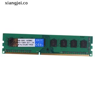 [xiangjei] memoria ram de 8gb ddr3 1600mhz 240pin 1.5v dimm ram soporta canales duales co